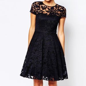 Ted Baker Navy Lace Dress Size TB3
